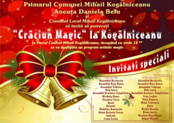 INVITAŢIE - Zile de sărbătoare, în comuna Mihail Kogălniceanu